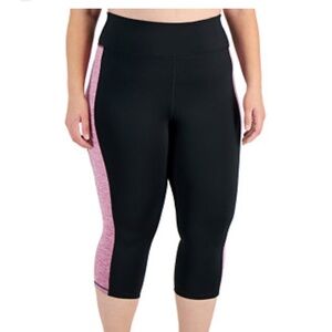 ID Ideology Plus Size Colorblocked Capri Leggings